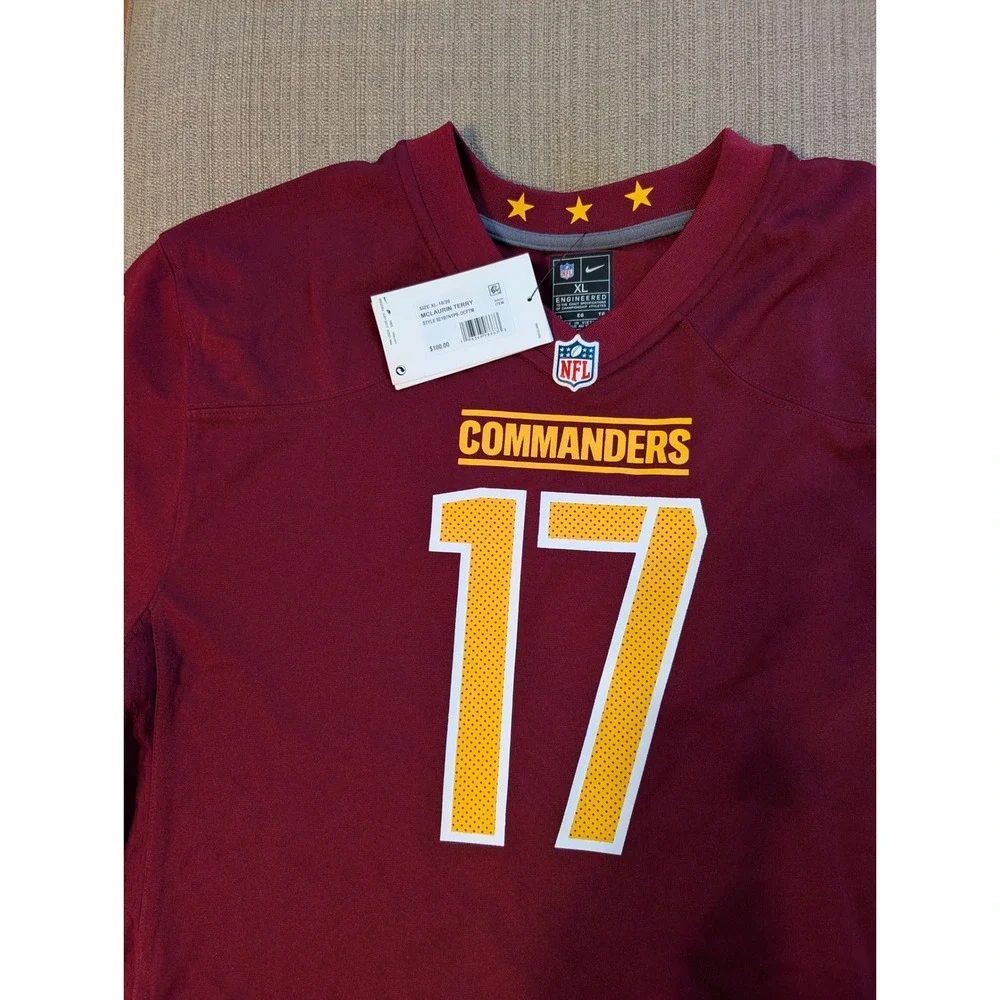 NEW Nike Washington Commanders Terry McLaurin 17 Jersey Kids XL 18-20